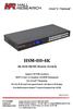 HSM-88-4K. 4K 8X8 HDMI Matrix Switch