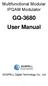 Multifunctional Modular IPQAM Modulator. GQ-3680 User Manual. GOSPELL Digital Technology Co., Ltd -1-