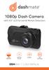 1080p Dash Camera. with 3.0 LCD Screen & Motion Detection DSH-440 USER MANUAL