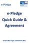 e-pledge Quick Guide & Agreement