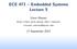ECE 471 Embedded Systems Lecture 5