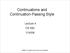 Continuations and Continuation-Passing Style