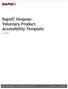Rapid7 Nexpose: Voluntary Product Accessibility Template