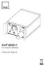 KHT 6000 C HV-Probe Calibrator. Instruction Manual