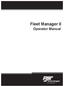 Fleet Manager II. Operator Manual