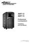 AMT-12 AMT-15. Professional Loudspeakers. Installation and Use Manual