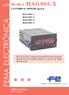 FEMA ELECTRÓNICA. Series MAG983-X. COUNTERS for IMPULSE signals MAG983-1 MAG983-2 MAG983-3 MAG USER S MANUAL (HT0695-r050705)