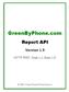 GreenByPhone.com Report API Version 1.9