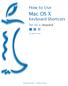 Mac OS X Keyboard Shortcuts