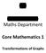 Core Mathematics 1 Transformations of Graphs