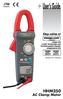 User s Guide HHM250. AC Clamp Meter. Shop online at. omega.com   For latest product manuals: omegamanual.info MADE IN TAIWAN