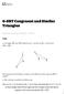 G-SRT Congruent and Similar