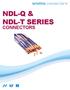 ndl-q & ndl-t SerieS CONNECTORS