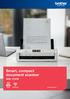 Smart, compact document scanner ADS-1700W.   WIRELESS WIRELESS