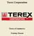 Terex Corporation. Terex ecommerce. Training Manual