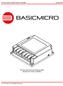 BASICMICRO. MCP26x Dual Channel Motor Controller. MCP26x Dual Channel Programmable Brushed DC Motor Controller