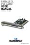 Parallel PCi Card user manual