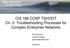 CIS 188 CCNP TSHOOT Ch. 2: Troubleshooting Processes for Complex Enterprise Networks