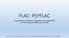 FLAC- PEPFLAC. A guide for the extraction of assignments from SIAASGN to Self-Service Banner (SSB) FLAC on SeaNet