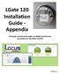 LGate 120 Installation Guide - Appendix