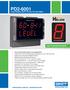 PD Large Display Feet & Inches Process Meter.   Feet & Inches process. Actual Size Digit