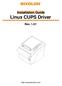 Installation Guide Linux CUPS Driver Rev. 1.01