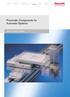 Pneumatic Components for Automatic Systems
