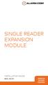 SINGLE READER EXPANSION MODULE