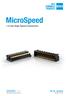 MicroSpeed 1.0 mm High Speed Connectors