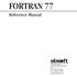 FORTRAN 77 Reference Manual