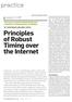 Principles of Robust Timing over the Internet