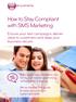 How to Stay Compliant with SMS Marketing