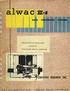 DESCRIPTION OF OPERATIONS ALWAC III ELECTRONIC DIGITAL COMPUTER