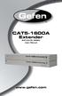 CAT5-1600A Extender. EXT-CAT5-1600A User Manual.