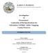KAREN E. RUSHING. Investigation of Procurement - Conformity of Bid Specifications for Solicitation #132566JS - Roller Chopping County Preserves