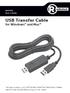 USB Transfer Cable. for Windows and Mac User s Guide