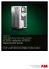 Low voltage AC drives. ABB general purpose drives ACS580 replaces ACS550 Replacement guide FOR LIMITED DISTRIBUTION ONLY