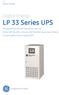 LP 33 Series UPS. Digital Energy. GE Digital Energy