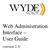 Web Administration Interface User Guide. (version 2.3)