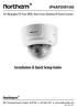 IP4AFDIR100. Installation & Quick Setup Guide. 4.0 Megapixel IP, True WDR, Auto Focus Outdoor IR Dome Camera