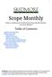Scope Monthly. Guide to updating and maintaining the Scope Monthly Website. Last Updated: Table of Contents