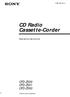 CD Radio Cassette-Corder