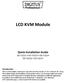 LCD KVM Module. Quick Installation Guide DS DS DS DS DS-72217
