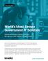 World s Most Secure Government IT Solution