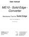 ME10 - Solid Edge - Converter