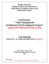 Lab Session: Time Management of Software/CIS Development Project (using 2016 Microsoft Project tool) Lab Manual