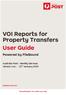 VOI Reports for Property Transfers User Guide