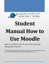 Student Manual How to Use Moodle