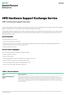 HPE Hardware Support Exchange Service