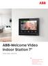 ABB-Welcome Video Indoor Station 7''